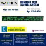 jam waktu sholat running text