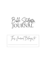 Bible Study Journal