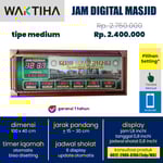 jam jadwal sholat digital medium