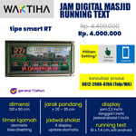 jam jadwal sholat digital masjid running text