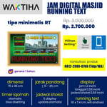 jam jadwal sholat digital masjid running text