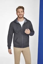 Veste personnalisée zippée à capuche unisexe - Stone