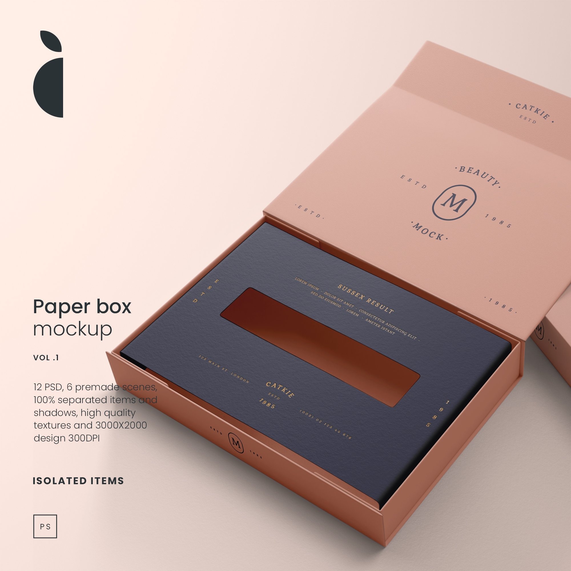 paper box mockup