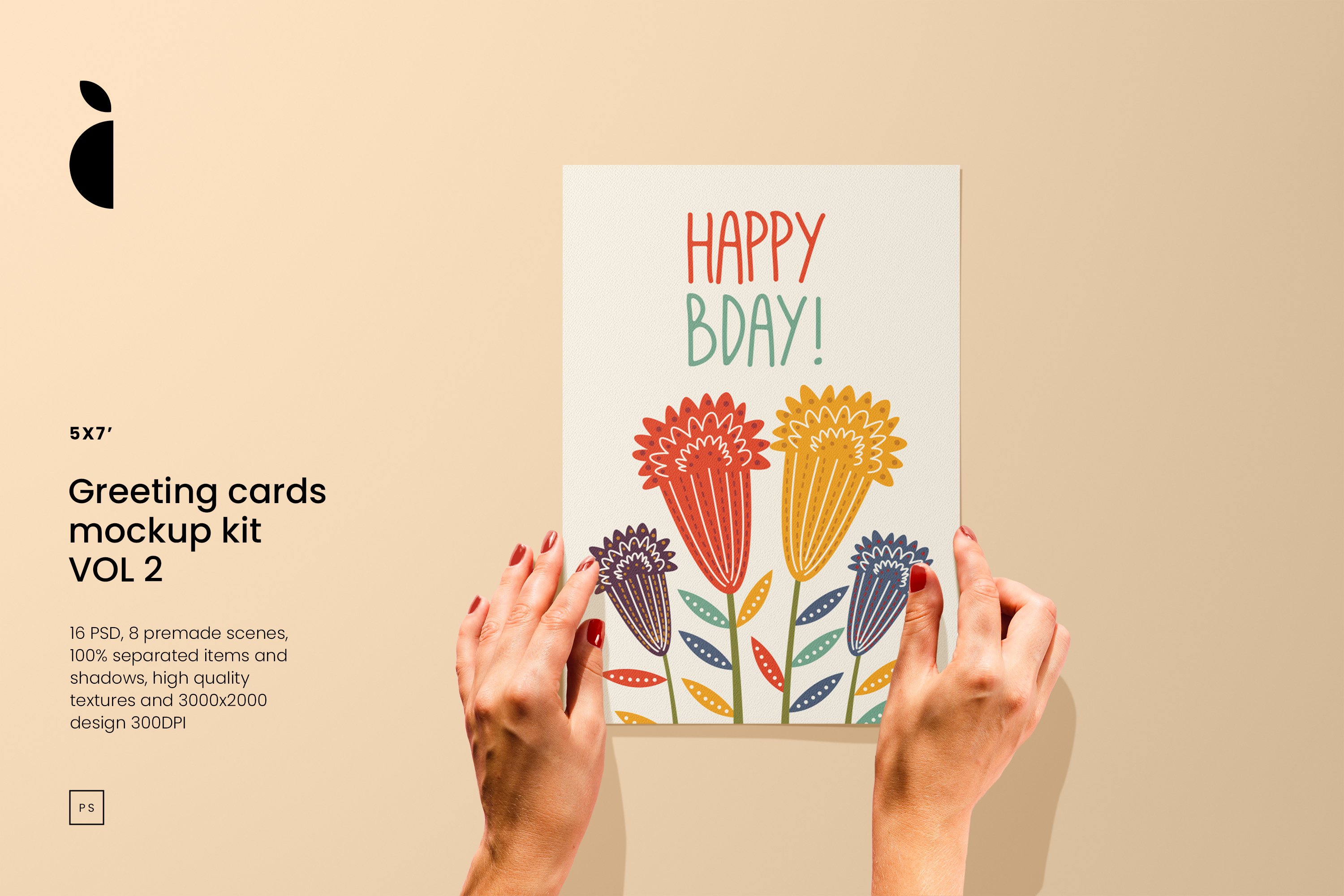 greeting card mockup
