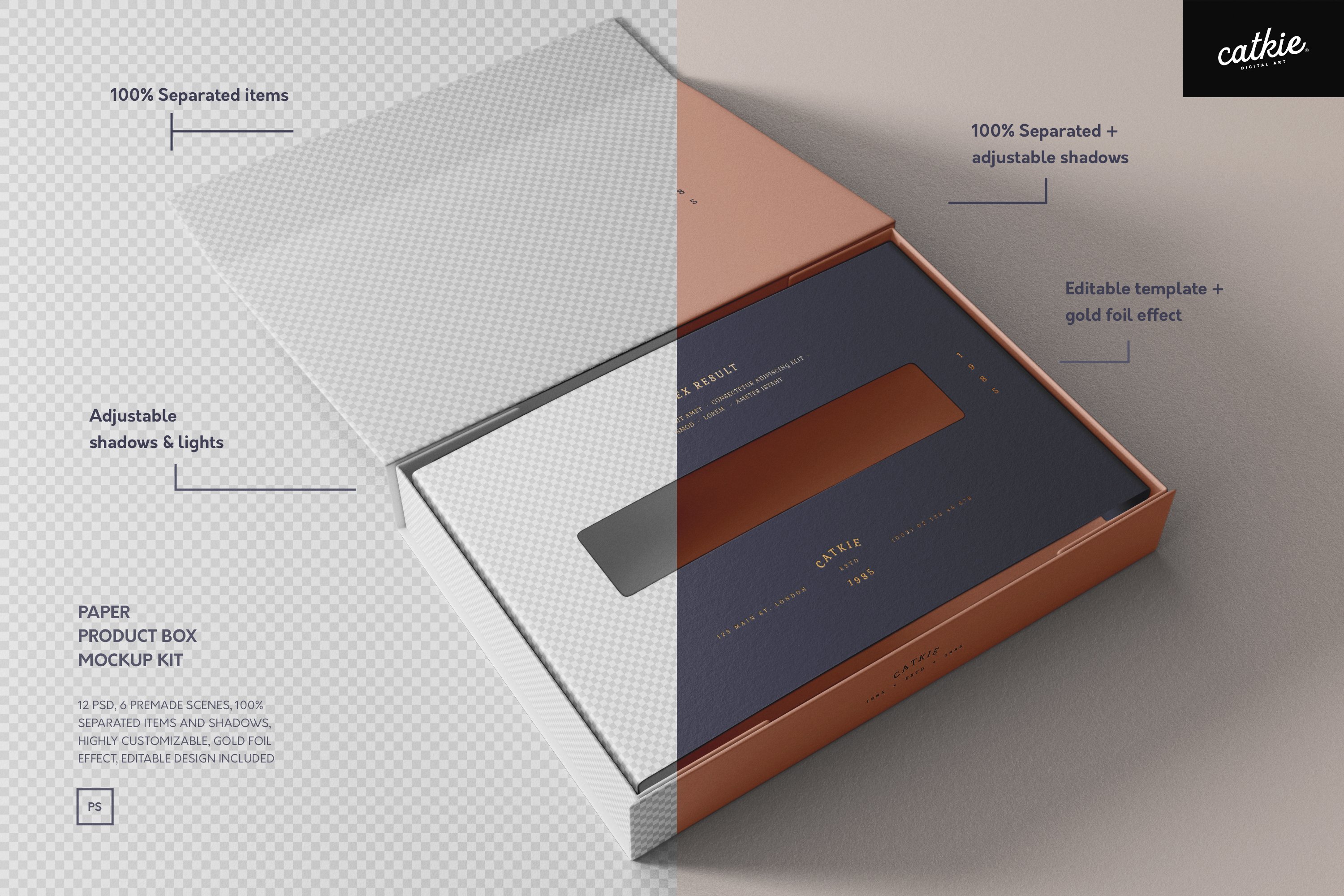 Paper Box Mockup