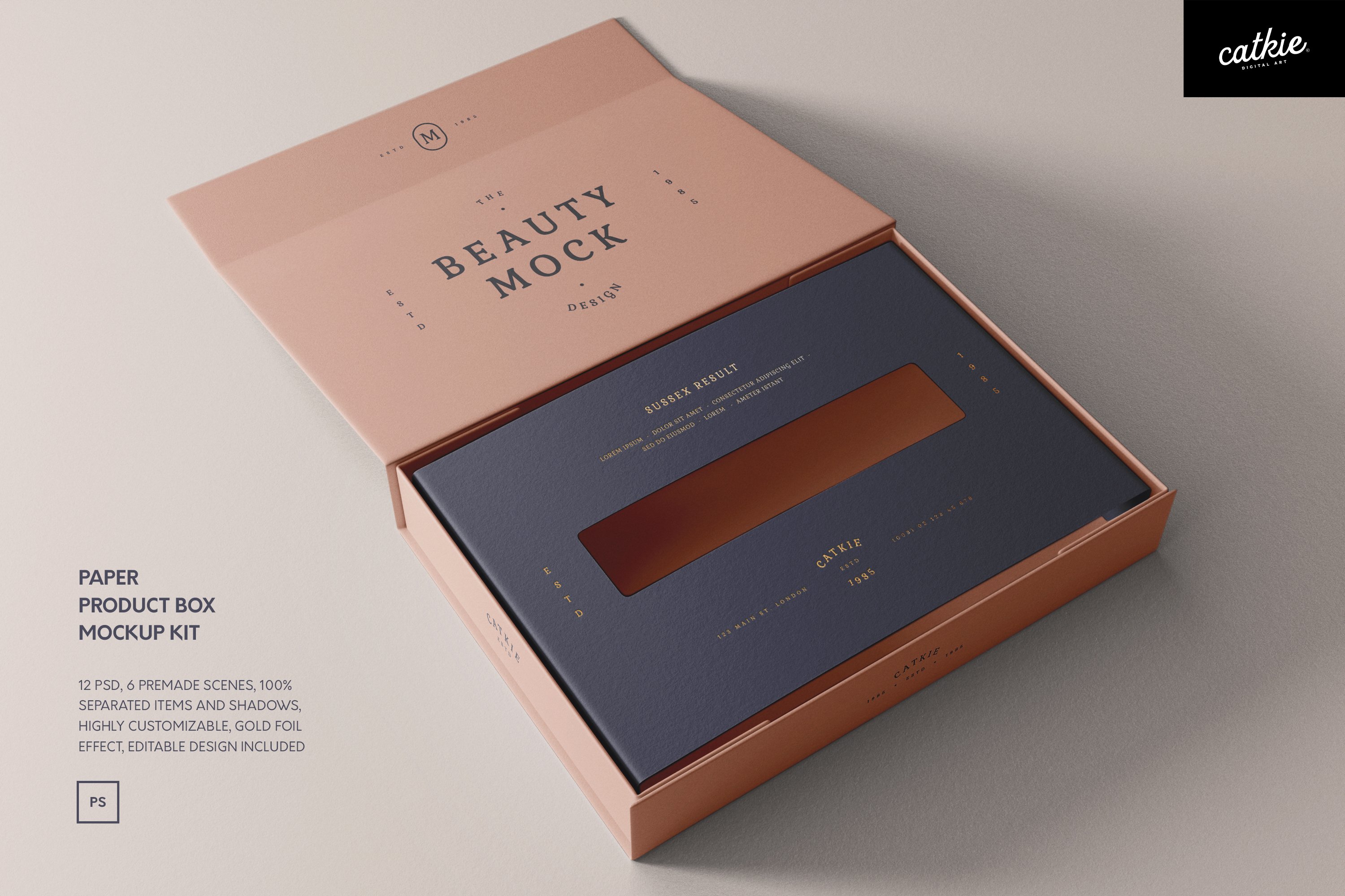 Paper Box Mockup
