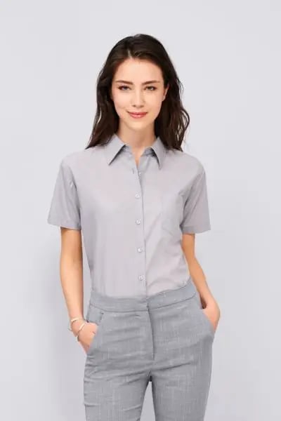 Chemise publicitaire femme popeline manches courtes - Escape