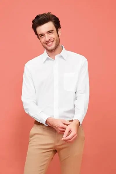 Chemise publicitaire homme popeline manches longues - Baltimore