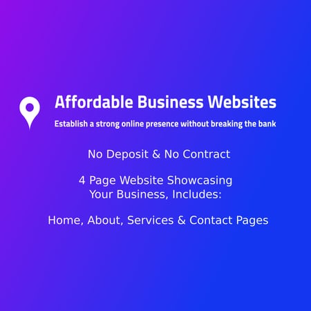 £15/Month Local Business Website - No Card Required 7 Day Free Trial