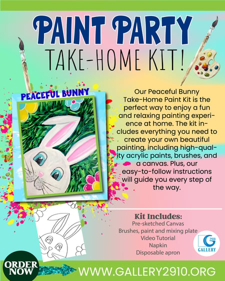 Peaceful Bunny Paint Party Kit