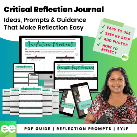 Simple Critical Reflection - Step By Step Prompts & Journal