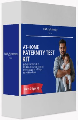 At Home Paternity Test Kit ( Cheek Swab) Father & Child 2 Different Locations