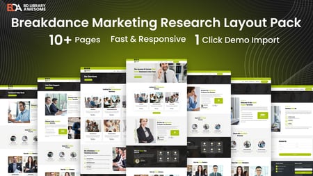 Breakdance Marketing Research  Layout Pack 