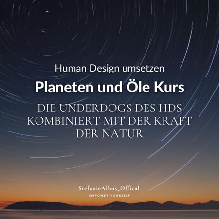 Human Design Planeten & Öle - 07. Mai, 20 Uhr