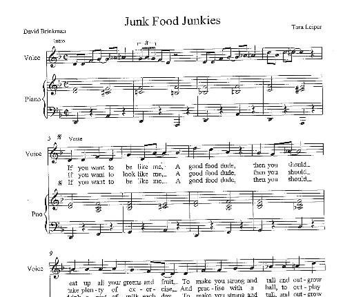 Junk Food Junkies Sheet Music