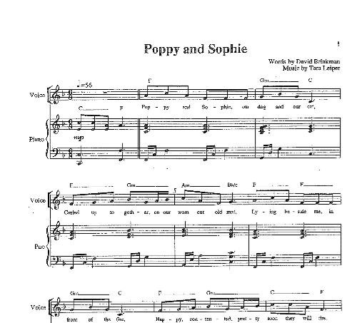 Poppy and Sophie Sheet Music