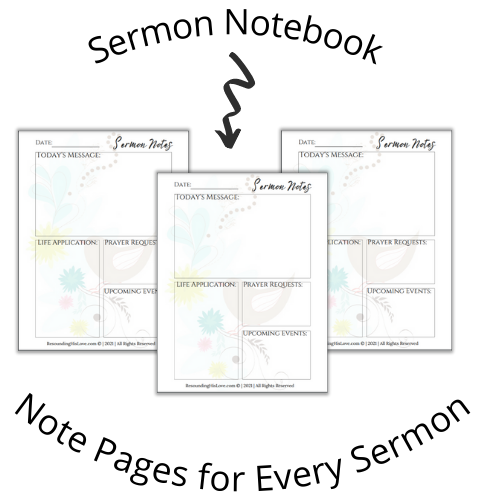 Sermon Notes Journal