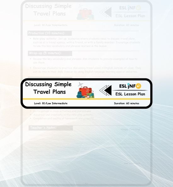 Discussing Simple Travel Plans