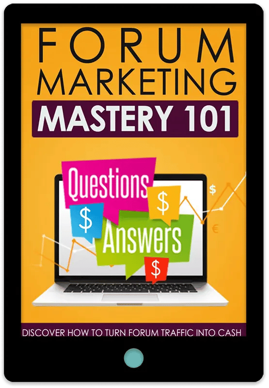 Forum Marketing Mastery 101 E-Book Cover