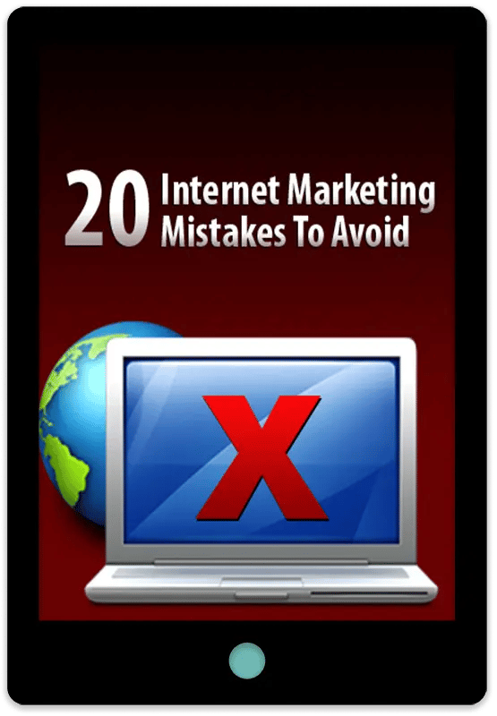 20 Internet Marketing Mistakes To Avoid E-Book Cover