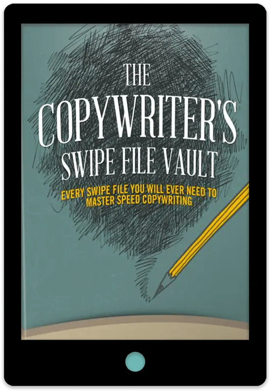 The Copywriters Swipe File Vault E-Book Cover