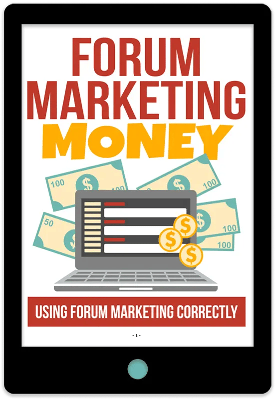 Forum Marketing Money E-Book Cover