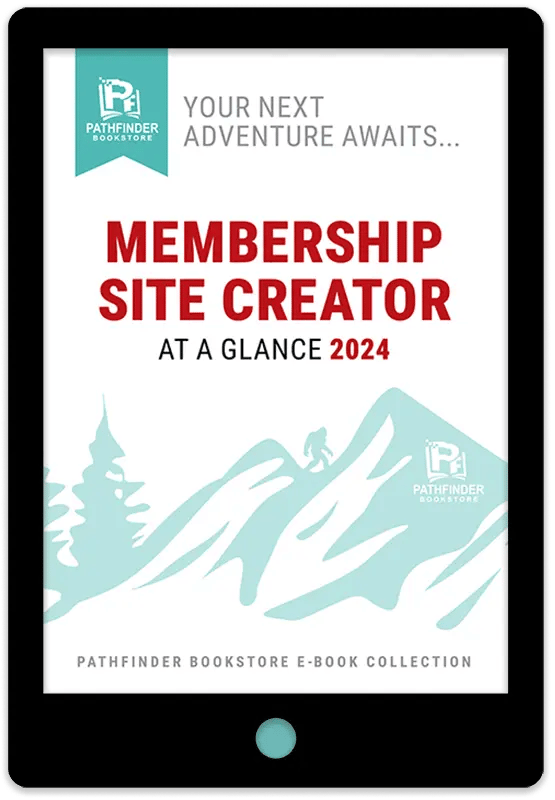 Membership Site Creator At A Glance 2024 E-Book Cover Image