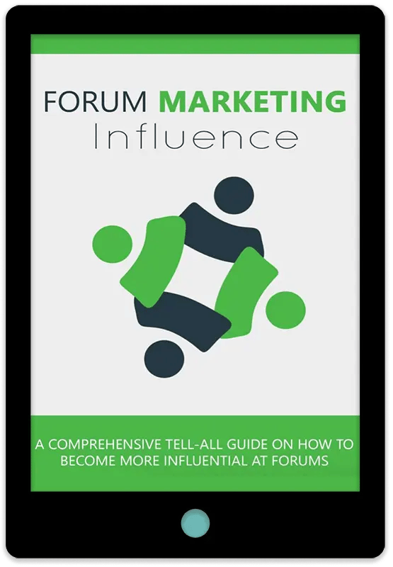 Forum Marketing Influence E-Book Cover