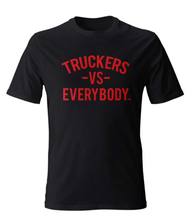 Black T-Shirt with red text