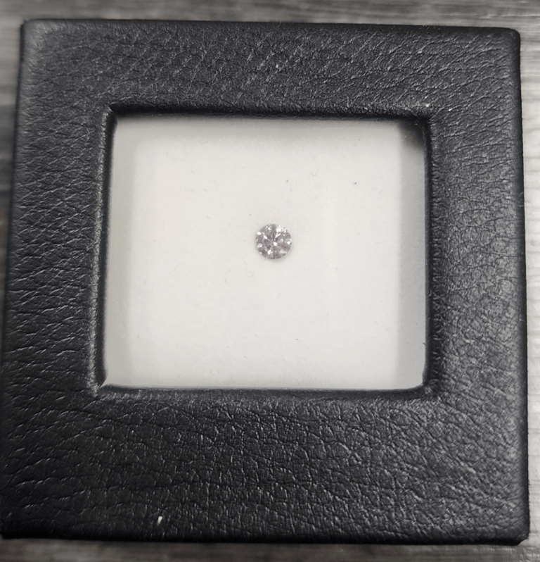 0.25ct 6P SI2 Round Pink Diamond