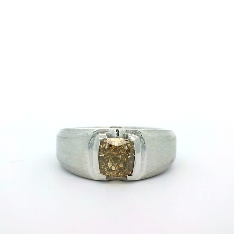 3ct Champagne Diamond Mens Dress Ring