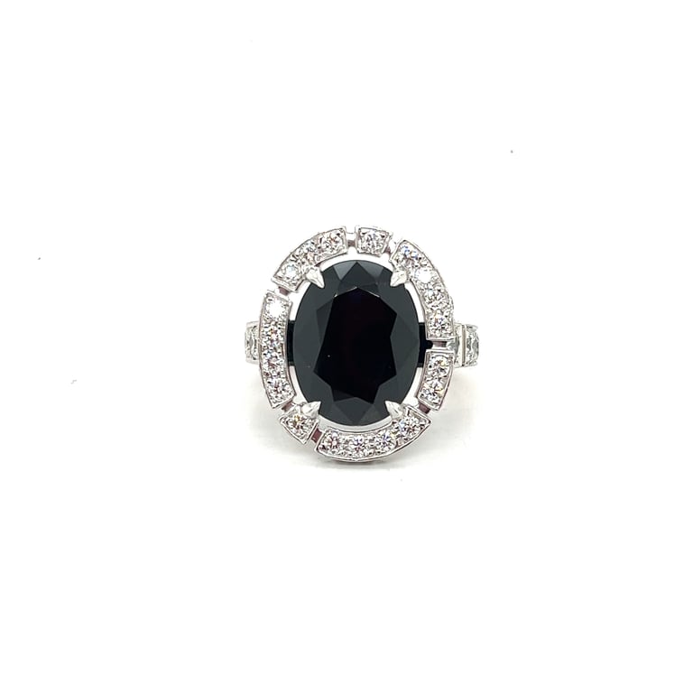 Canturi 12ct Sapphire Halo Dress Ring