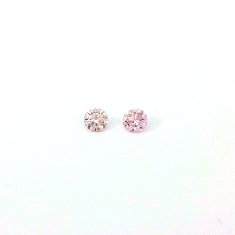 SPD2405029  &ndash; Pink Diamonds  2 = 0.09ct 6P P1 Round Pair