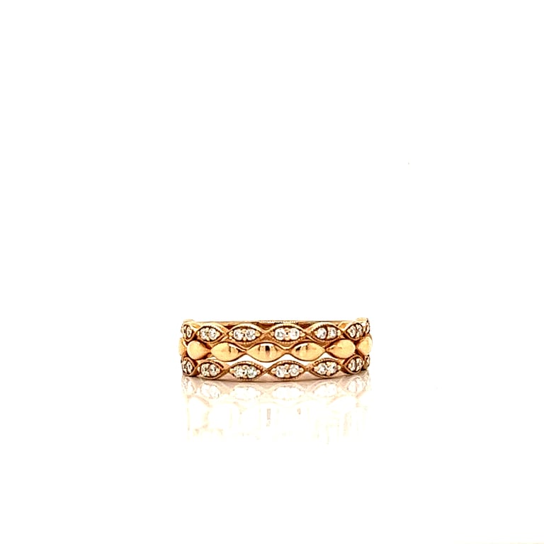 0.15ct Triple Band Diamond Stacker Ring