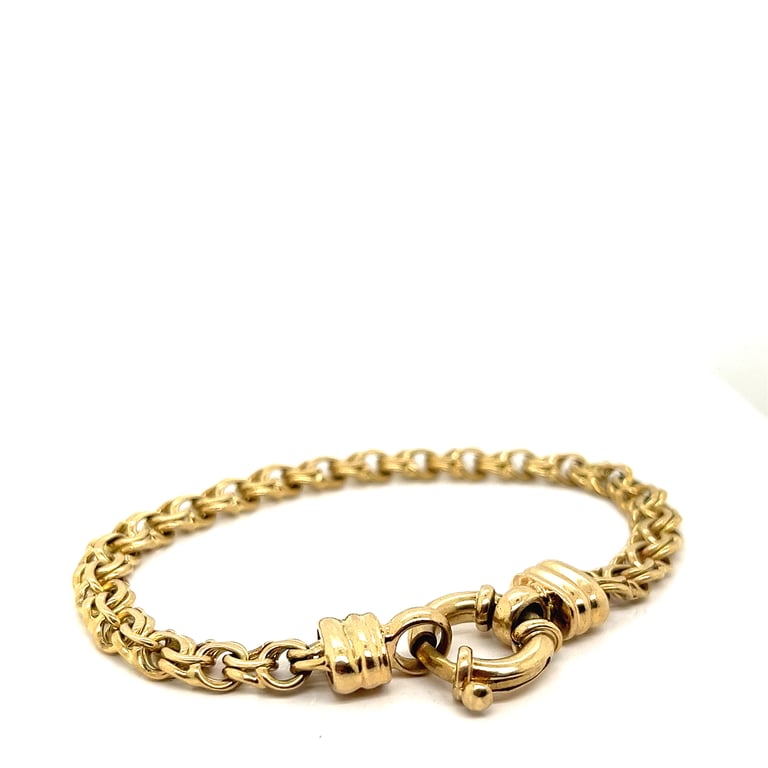 9ct Gold Double Link Bracelet