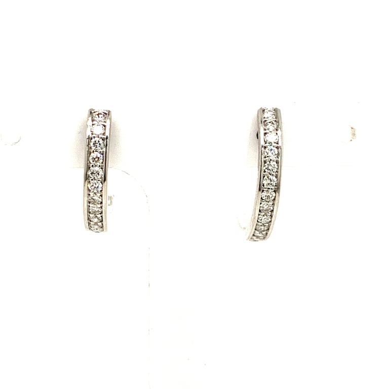 0.70ct Round Diamond Huggie Earrings