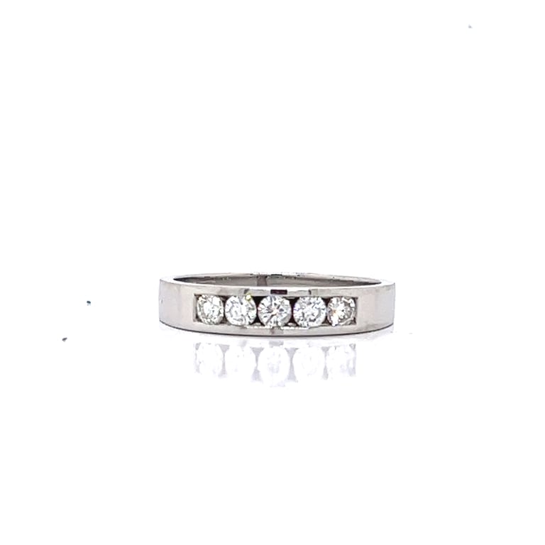 0.25ct Channel Set Diamond Wedding Ring