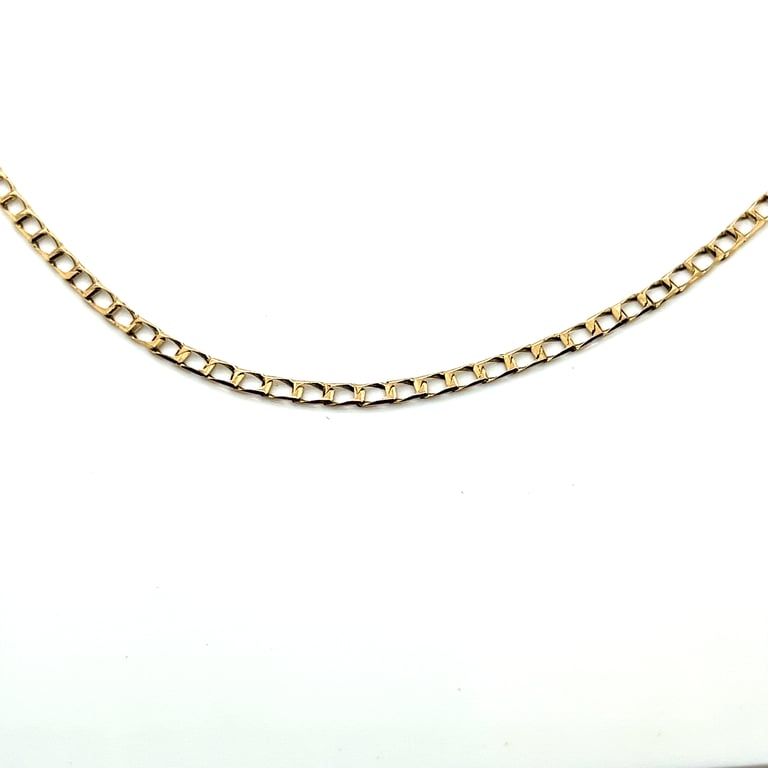 9ct Gold fine chain necklace