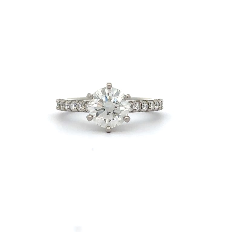 1.4ct G SI2 Round Diamond Engagement Ring