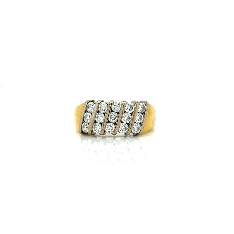 1ct Bar Set Diamond Dress Ring