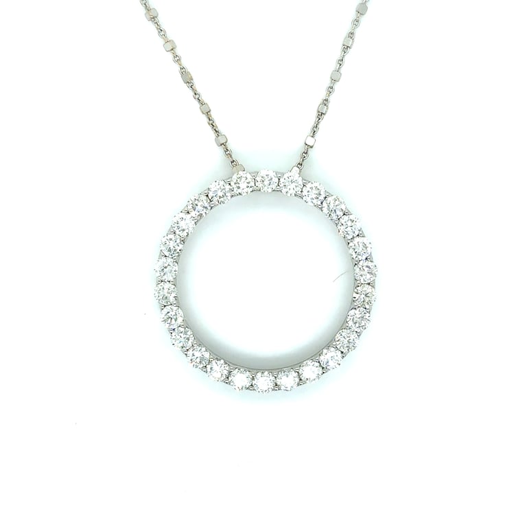 1.8ct Diamond Circle Pendant