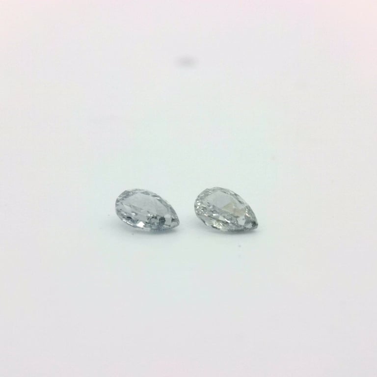 0.175ct BL1 SI Pear Cut Blue Diamond Pair