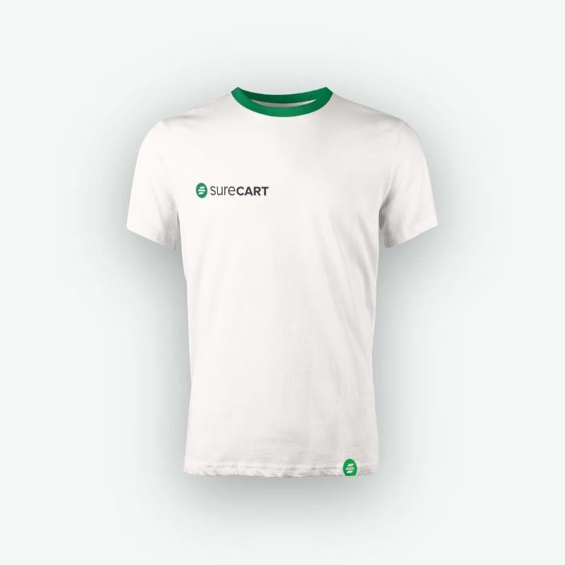 SureCart White T-Shirt