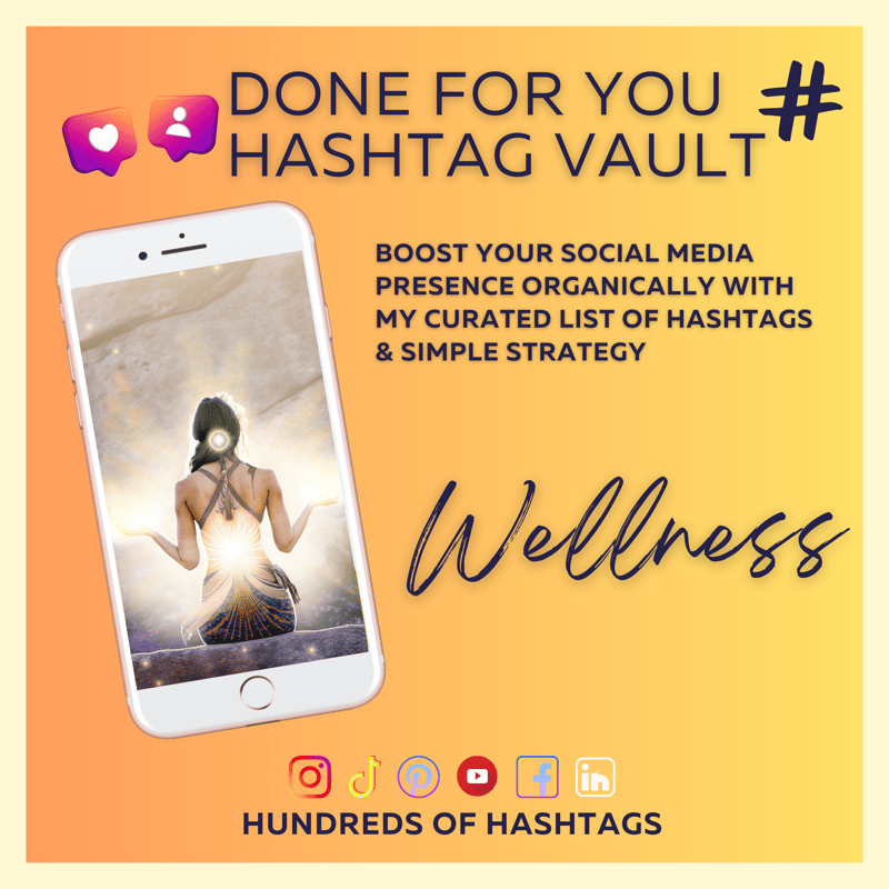 DFY Social Media Hashtag Vault: Wellness