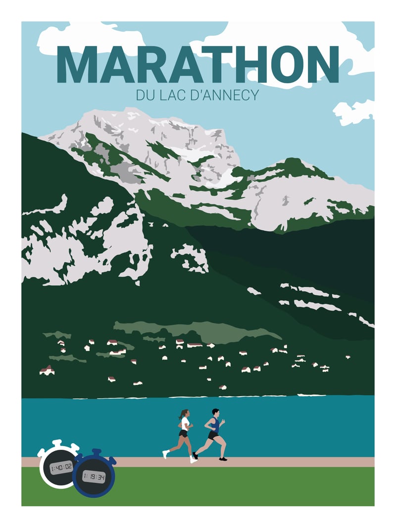 Marathon du Lac d'Annecy (Personnalisable)