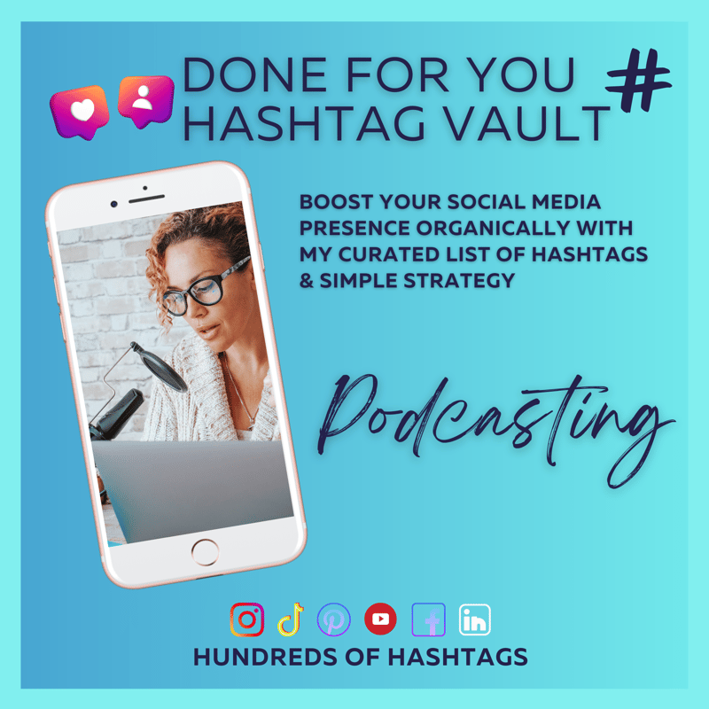 DFY Social Media Hashtag Vault: Podcasting