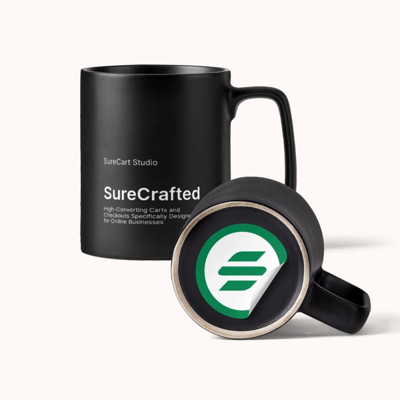 SureCrafted Black Mug