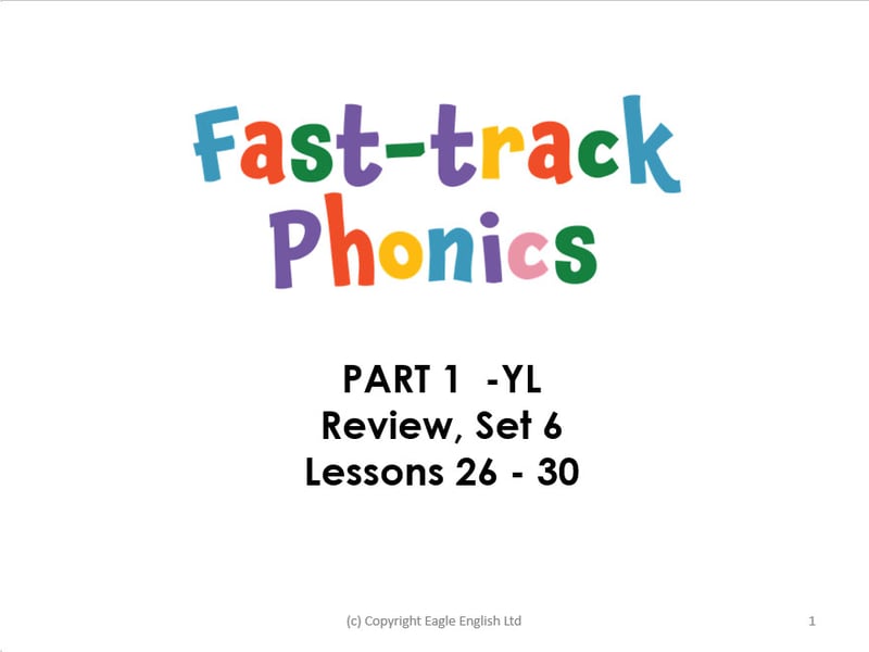 Fast-track Phonics PART 1 Set 6 (ch sh th th ng)