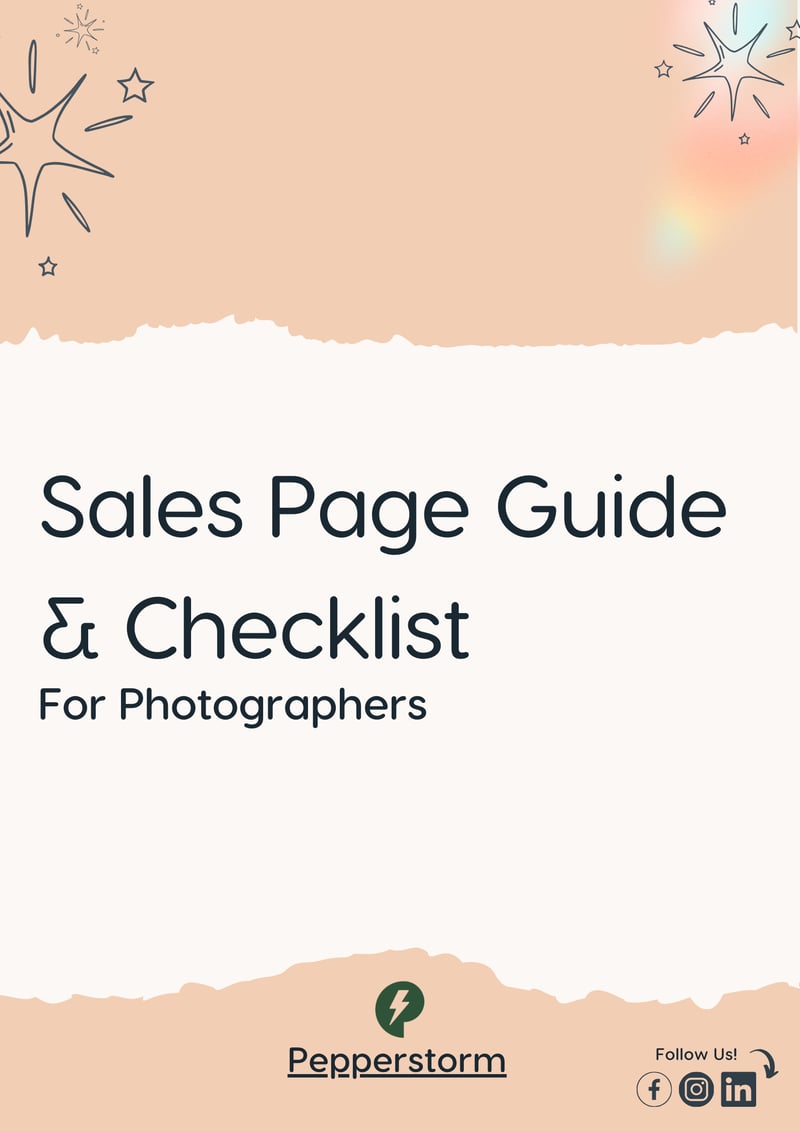 Sales Page Guide & Checklist for Wedding Photographers