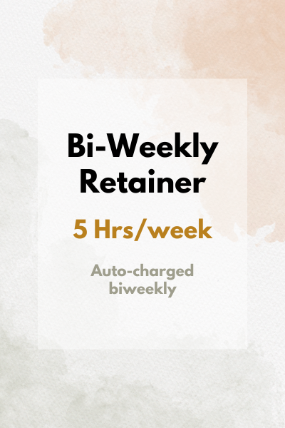 Bi-Weekly Retainer - 5 Hour